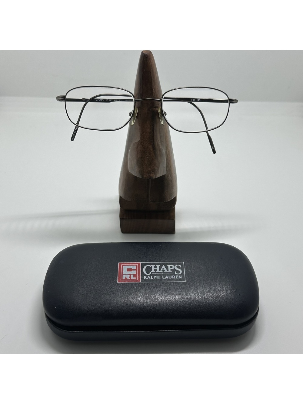 Chaps by Ralph Lauren Men's Metal Prescription Glasses Frames with Case